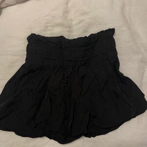 Free people movement Black Textured Skirt